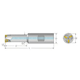 Standard Toolholders - Weldon Shank (L Style - Mini L) - Big-tools Industrial Supply Tools for Metal Cutting